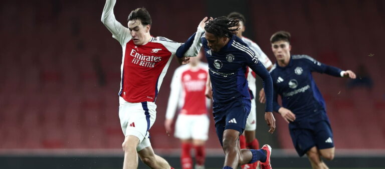 18-year-old fullback leads United to FA Youth Cup semi-finals after dramatic extra time win at Emirates Stadium