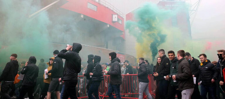 Pictures: United fans stage massive anti-Glazer protest before kick-off vs. Arsenal