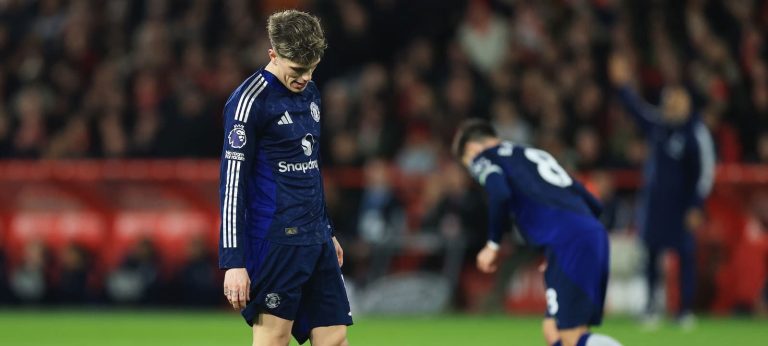 0 shots on target, 0 crosses, 4/13 duels: United attacker produces horror display up top in 1-0 loss to Forest