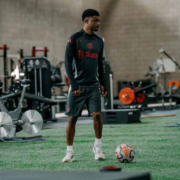 Amad pictured working on injury recovery Amad pictured working on injury recovery