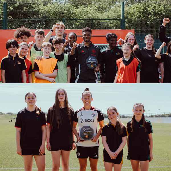 amad-and-le-tissier-receive-pfa-recognition amad-and-le-tissier-receive-pfa-recognition
