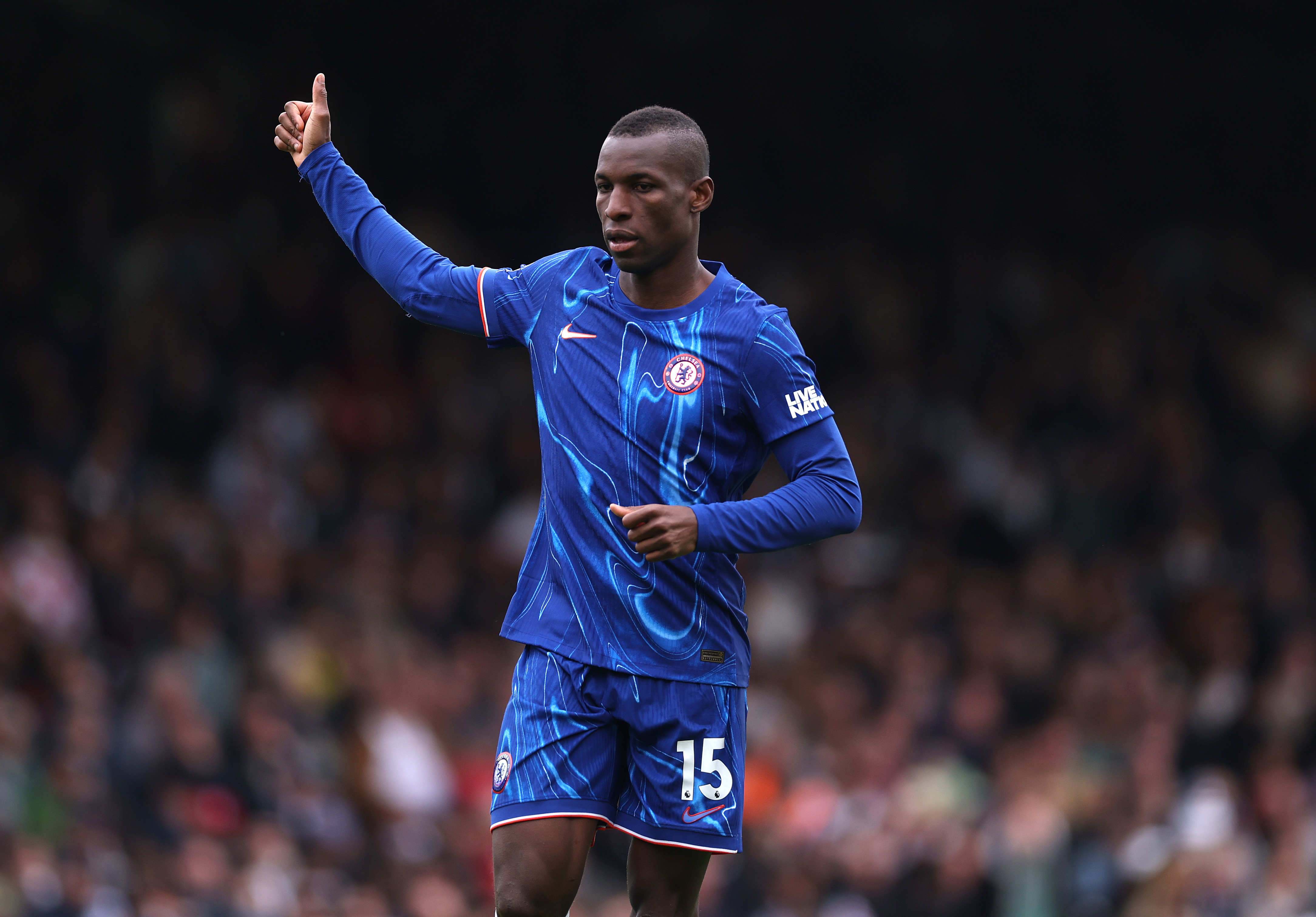 Nicolas Jackson in action for Chelsea