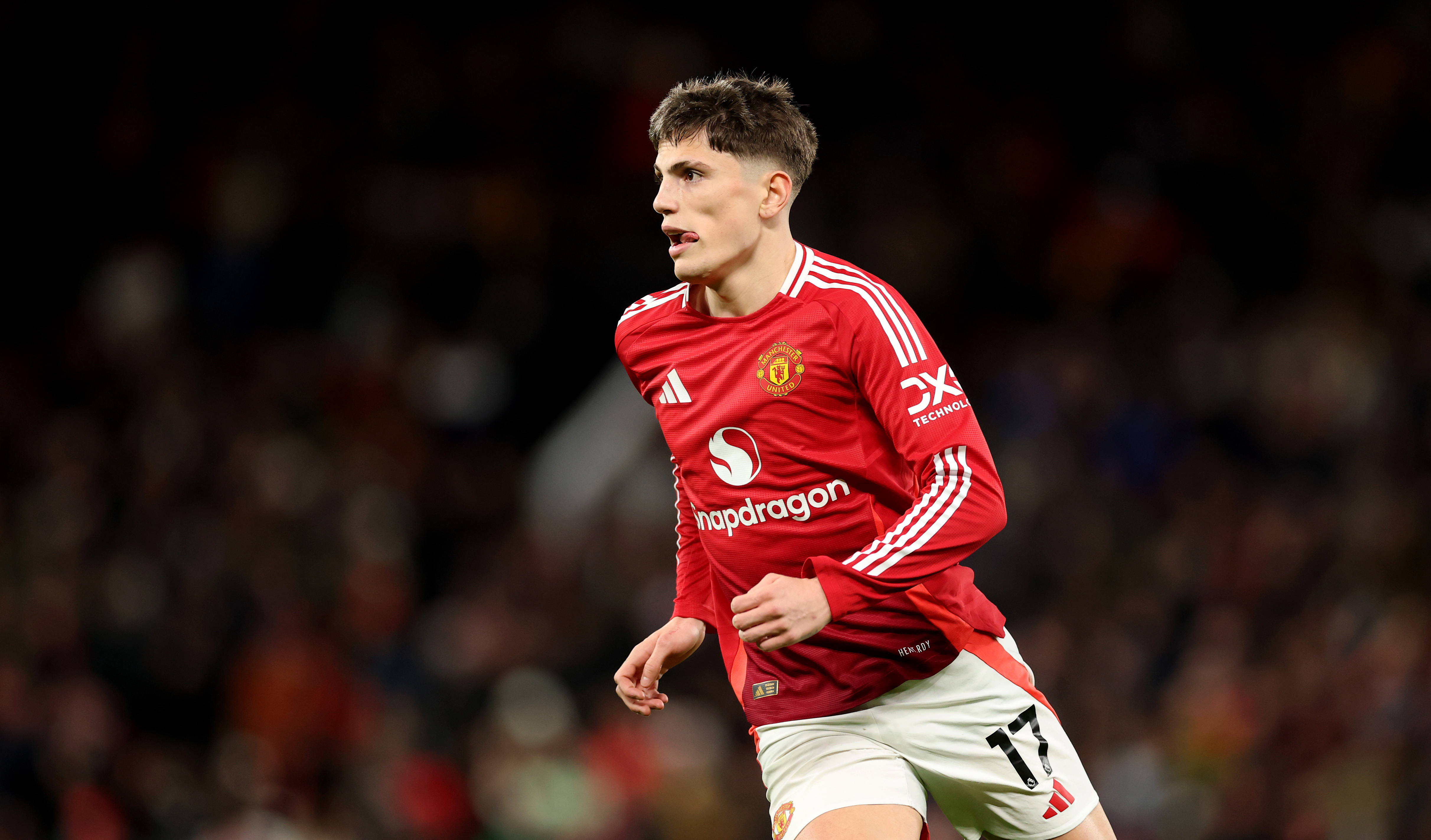 Alejandro Garnacho in action for Man Utd