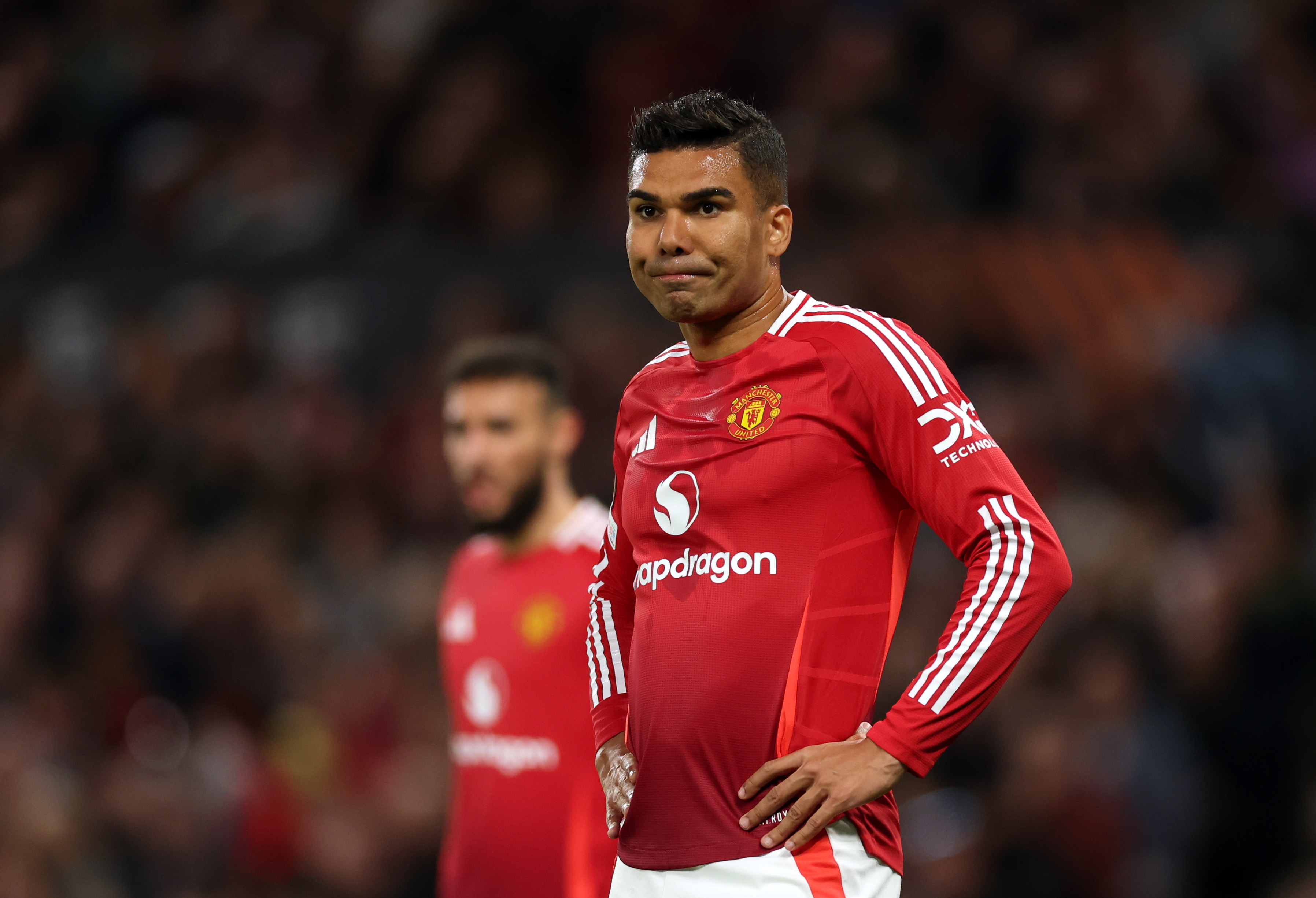Casemiro in action for Man United