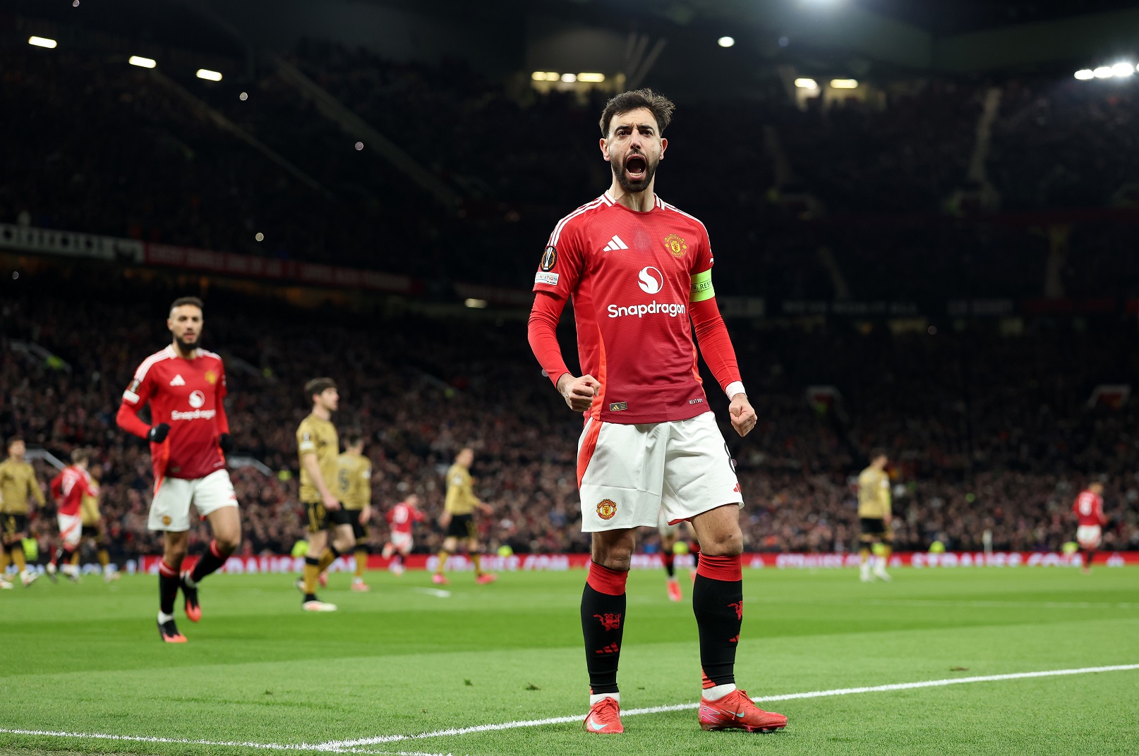 Man United midfielder Bruno Fernandes