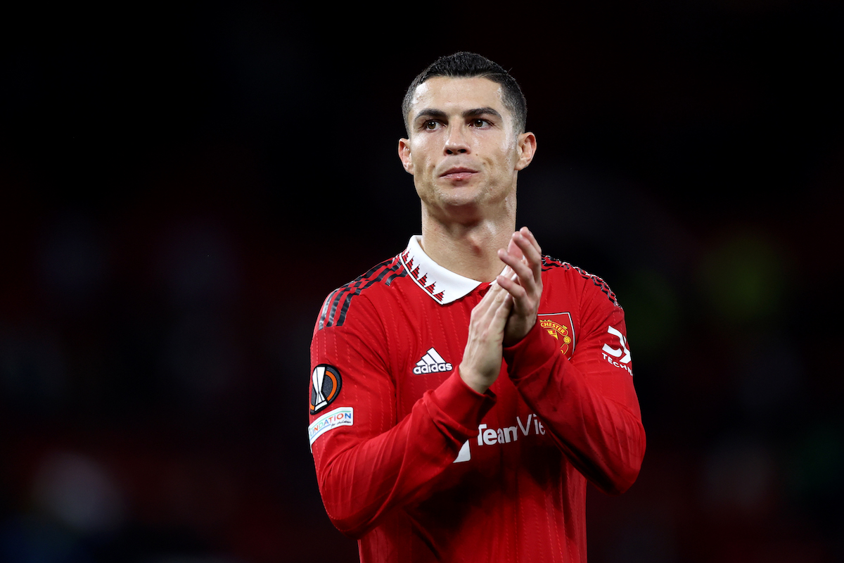 Cristiano Ronaldo applauding Man United fans