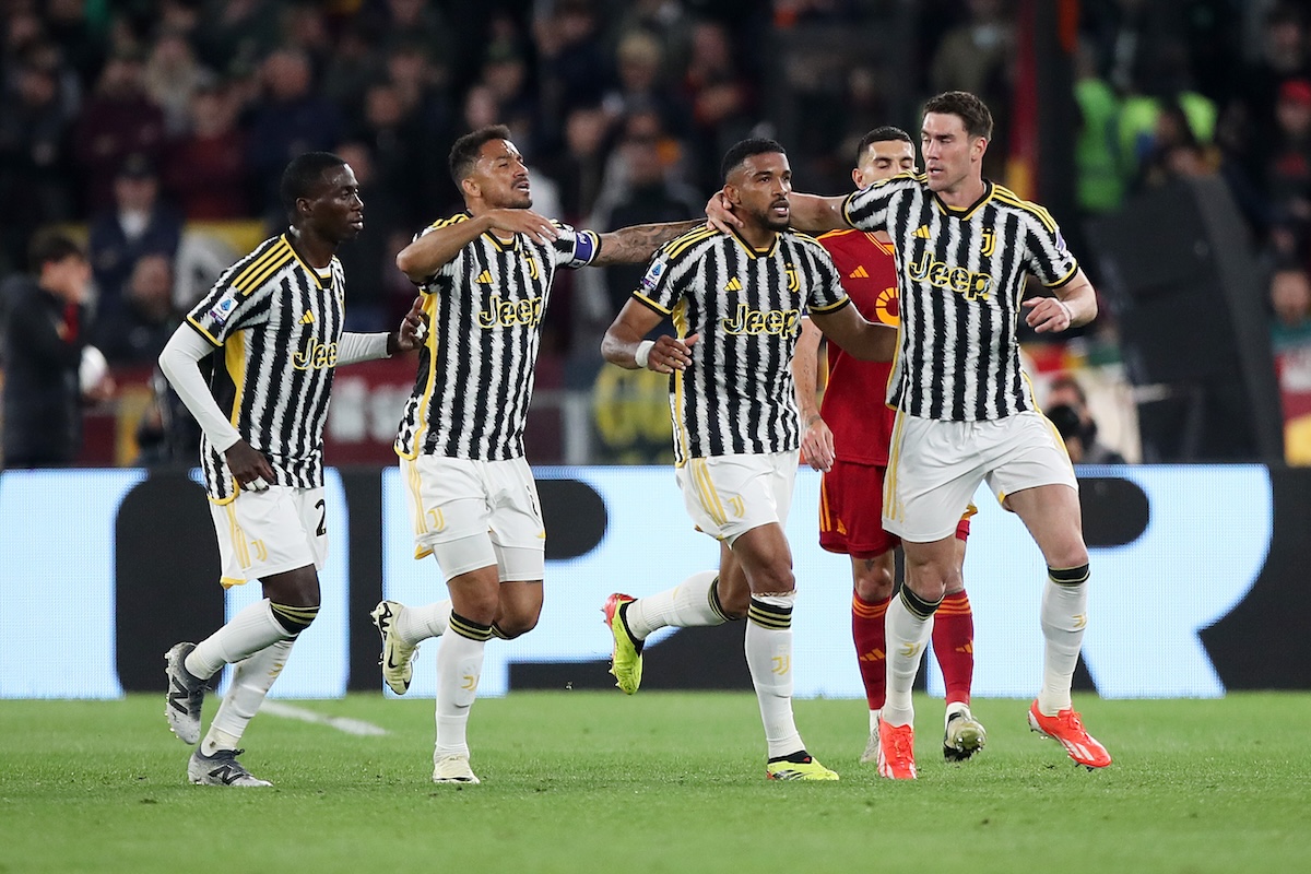 Gleison Bremer of Juventus celebrates scoring
