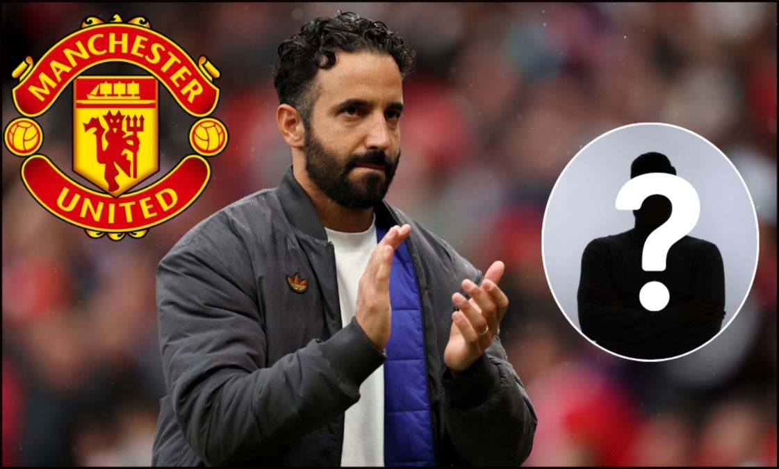 Ruben Amorim applauding Man United supporters