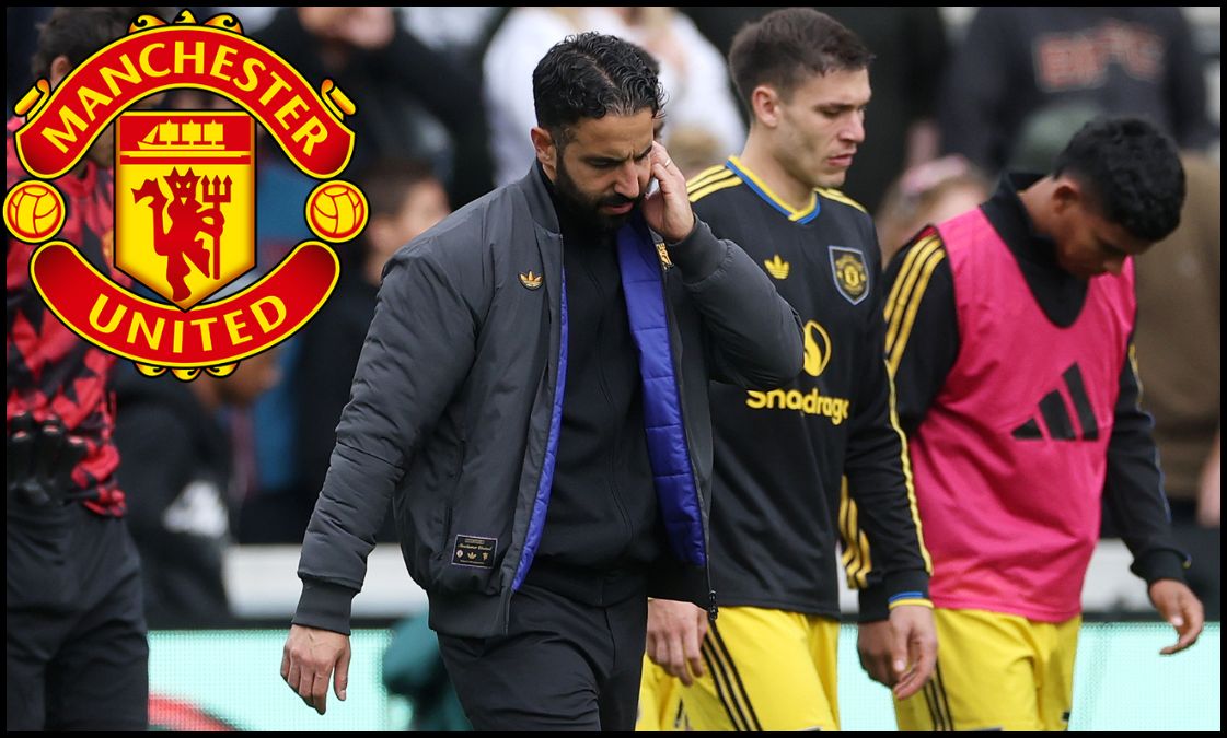 Ruben Amorim looking dejected after Brentford defeat