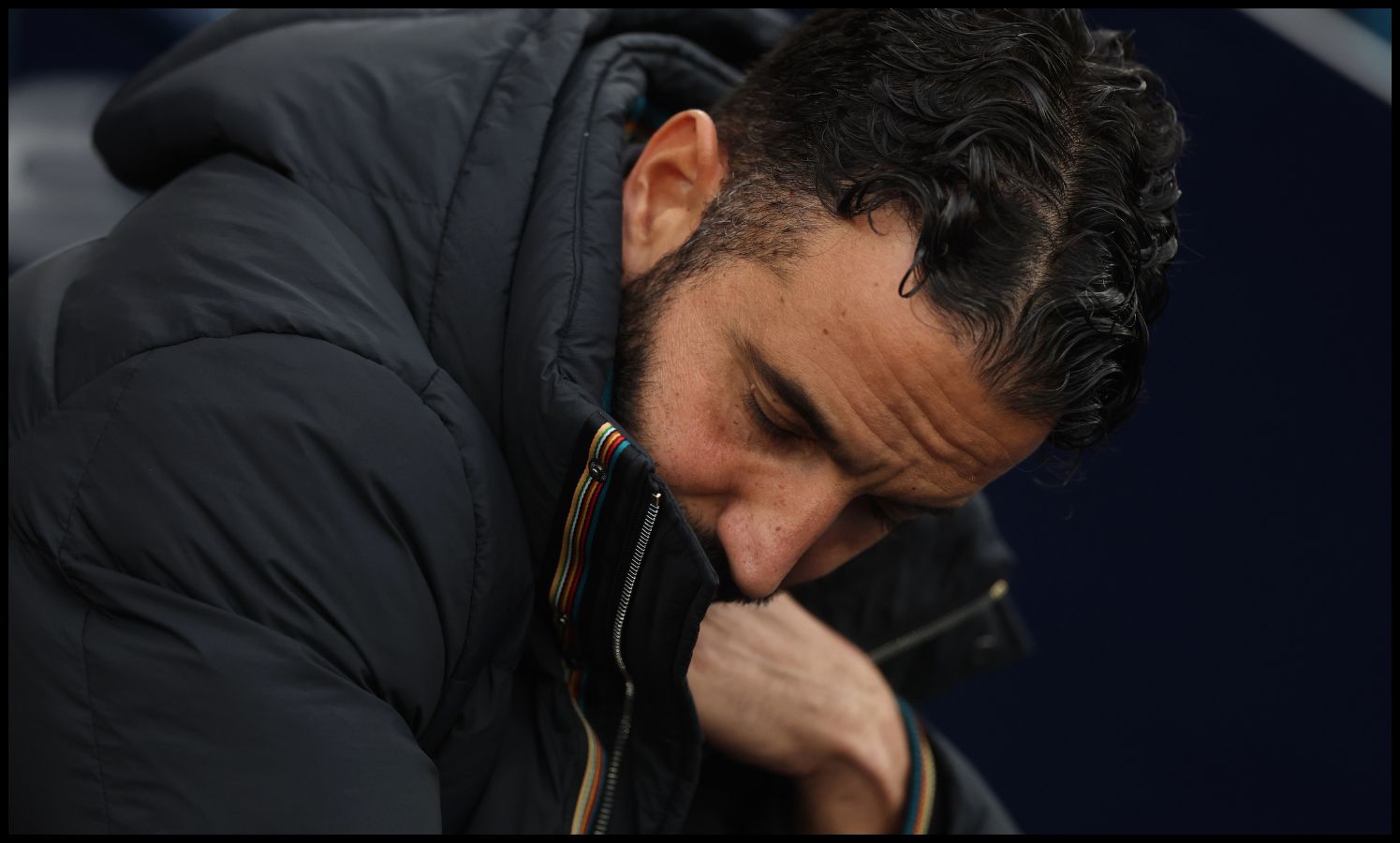 Ruben Amorim looking dejected